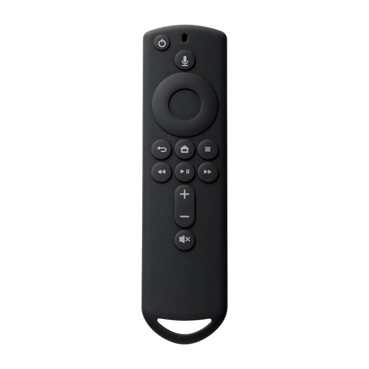 NAエレコム リモコンカバー 【 Fire TV Stick 4K / Fire TV(第3世代)/ Fire TV Cube 用】 Alexa対応音声認識リモコン用 シリコンカバー フック穴付き AVD-AFTSRCBK ブラック