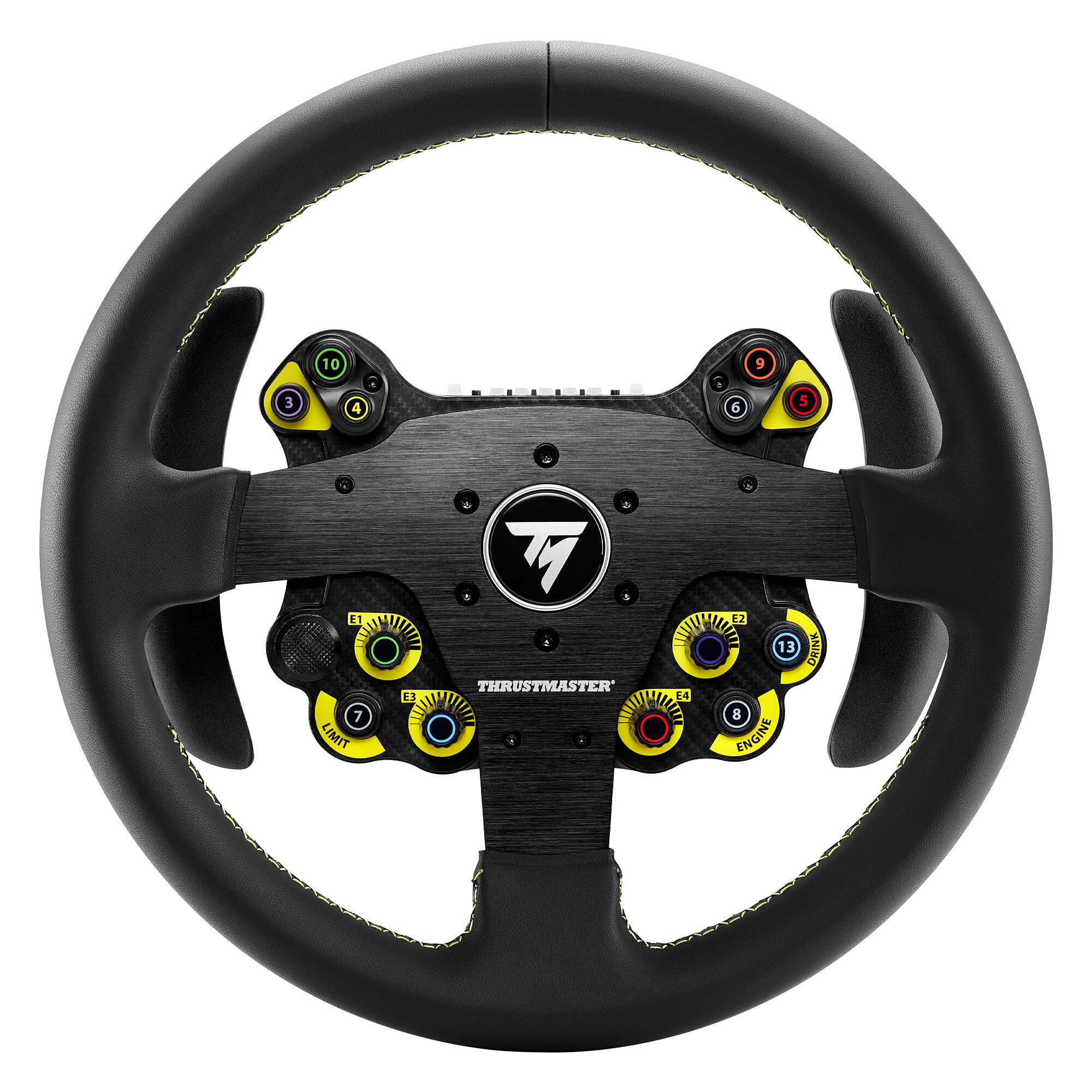 Thrustmaster スラストマスター ステアリングホイール EVO Racing 32R Leather PS5 PS4 Xbox Series X|S PC対応 T300 T500 T-GT T598 対応 レーシングゲーム 革巻き 交換用ホイール 国内正規品