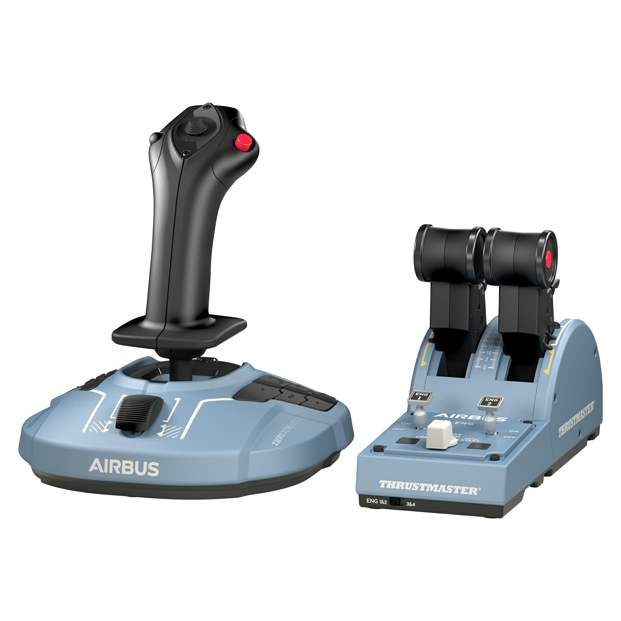 Thrustmaster スラストマスター TCA Officer Pack Airbus Edition PC対応 サイドスティックとスロットルクアドラントを備えた包括的なフライトコントロールシステム 国内正規品
