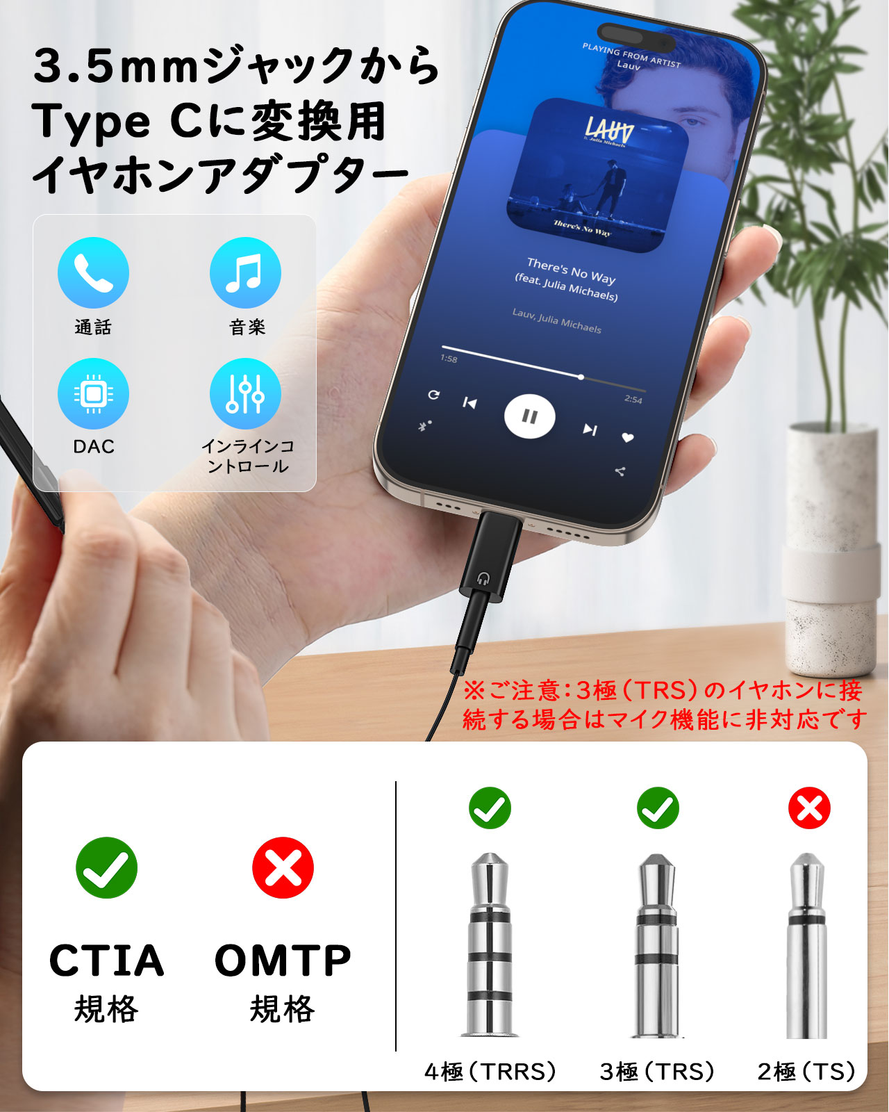 【2個セット】 USB Type-C 3.5m...の紹介画像2