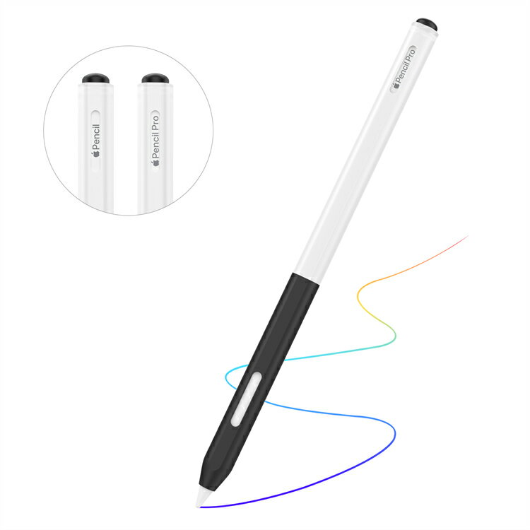 Apple Pencil Pro ケース Pencil第2世代専用 シリコン製 アップルペンシルプロ/第2世代用シリコンカバー 握りやすい 紛失/落下防止 タブルタップ/取り付け充電対応 着装簡単 クリアケース