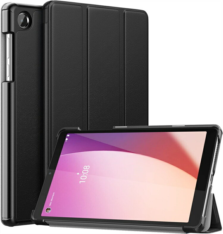 レノボ Lenovo Tab M8 4th Gen ケース M8 第4世代 第3世代 カバー M7 (3rd Gen) / M8 (3rd Gen) ケース カバー レノボ Tab M8 HD FHD ケース カバー 手帳型 軽量 薄型 8インチ タブレット ケース スタンド機能 高級PC PU 三つ折 全面保護 耐久性 衝撃吸収 スマートカバー