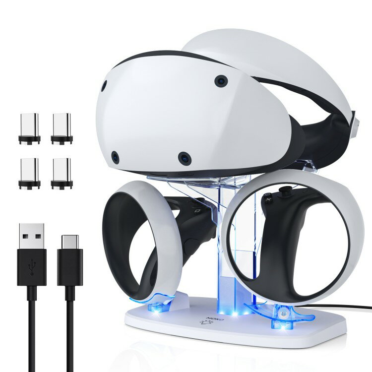 PlayStation VR2充電スタンド ATiC コントローラーに対応 充電器 コントローラー充電ステーション LEDライト付き 2台…