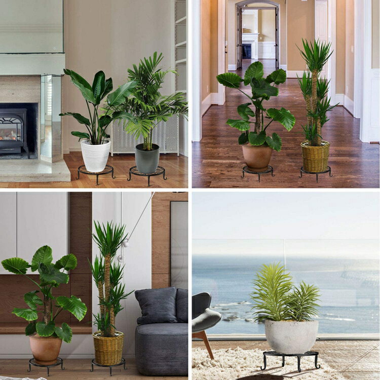 フラワースタンド 3個セット 室内 台 花台 スタンド 鉢スタンド 感謝価格 アイアン プランターラック ポット 飾り台 観葉植物 植木 置く 置き台 脚 プレゼント 植木鉢置き 園芸ラック プラントスタンド 直径23cm 玄関 ポットスタンド 誕生日 猫脚付 母の日 100lb耐荷重