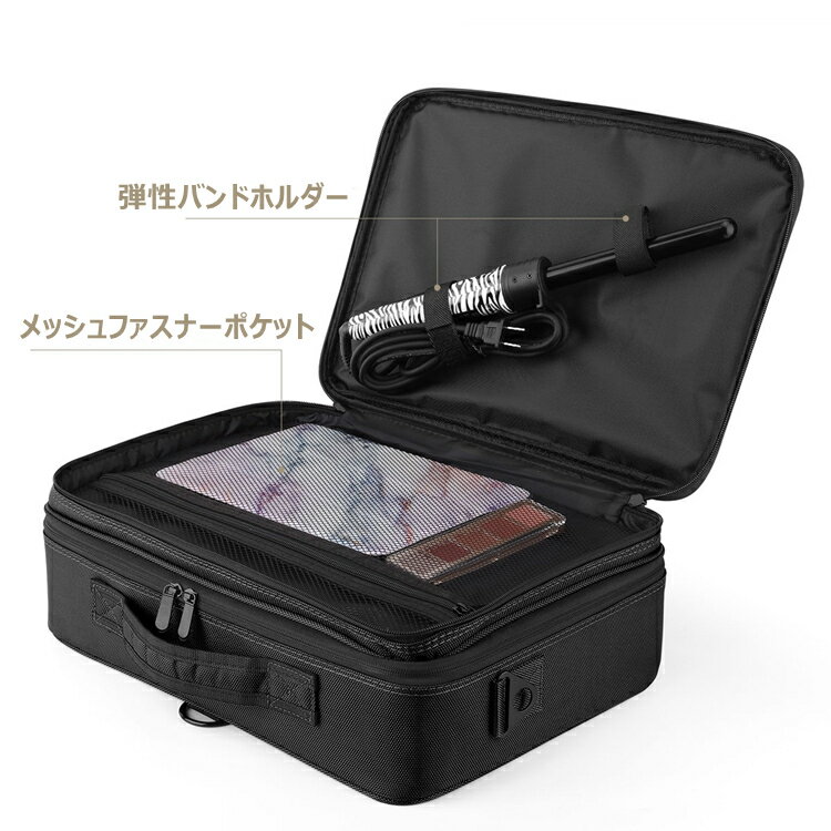 メイクボックスLuxspireコスメボックスメイクブラシバッグEVA化粧ポーチコスメポーチメイクポーチ40*29*14CM鏡肩掛けベルト付きプロ用仕切り持ち運び防塵收納抜群置き方調整可能通勤・出張・旅行用機能的收納大容量衝撃吸収化粧品収納収納ケース