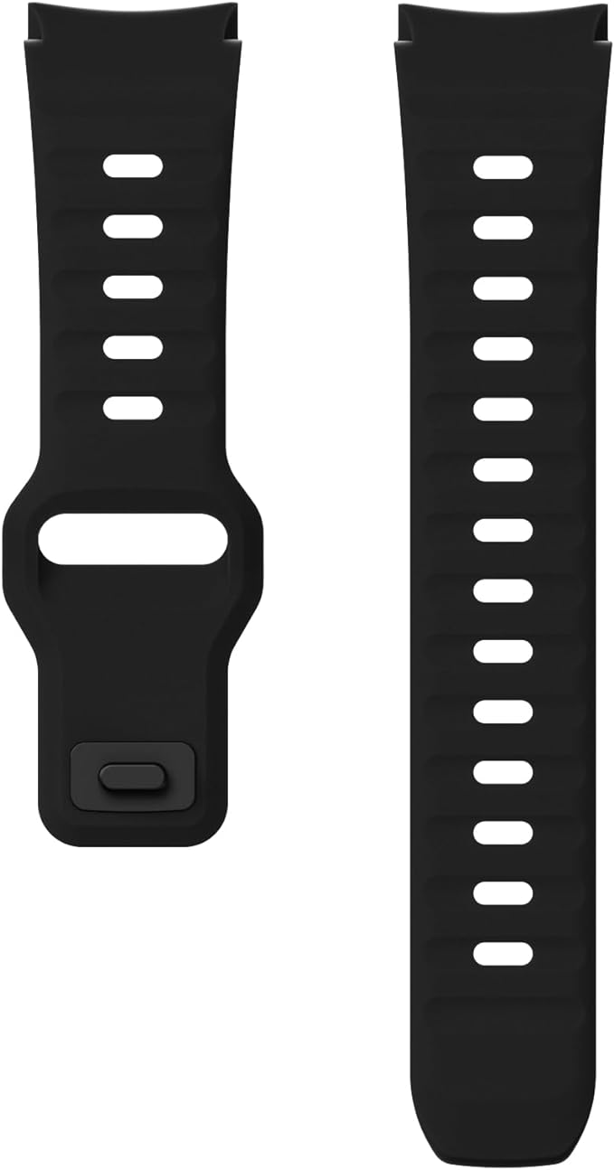  Galaxy Watch 6 交換バンド Galaxy Watch 6/5/4適用替えベルト サムスンギャラクシーウォッチ6/5/4用替えバンド 柔らかい シリコン製 通気性 スポーツバンド 装着簡単 Black