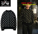 DRESS HIPPY HEART CREW KNIT SWEATER BLACK ドレスヒッピー ハート ニット セーター ヴィンテージ クラシカル ルーディー ビンテージ クラッシック カジュアル アメカジ バイカー