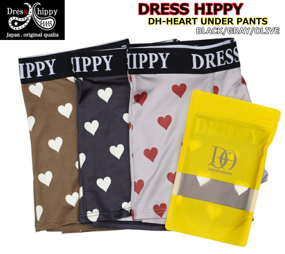 DRESS HIPPY DH-HEART UNDER PANTS BLACK GRAY OLIVE ɥ쥹ҥåԡ DHϡ ѥ...