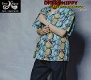 ☆当店周年記念!全品5%OFFクーポン+ポイント全品2倍!!☆DRESS HIPPY AQUA USA S/S SHIRT アクア ドレスヒッピー アメリカ 生地 奇抜 オープンカラー 半袖シャツ USA アメリカ 生地 ビンテージ クラッシック アメカジ バイカー