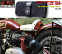 CREEK MOTORCYCLE×AT-DIRTY LEATHER PLAIN TOOL BAG クリークモーターサイクル アットダーティー ツール バック プレーン バイク 本革　革 レザー ヴィンテージ ビンテージ ワーク バイカー