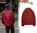 ☆G・W期間限定当店5%OFFクーポン!+ポイント2倍!!☆AT-DIRTY W.P COACH JACKET ウォータープルーフ アットダーティー 完全 防水...