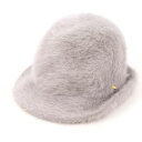 レイジースーザン ハット フェイクファー ウール混 秋冬 帽子 ブランド レディース 58cmサイズ グレー LAZY SUSAN 【中古】