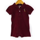 ラルフローレン 半袖ポロシャツ ショートオール ロンパース ベビー 男の子用 9M 75/48サイズ ボールド Ralph Lauren 【中古】