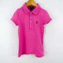 ポロ・ラルフローレン 半袖ポロシャツ ストレッチ キッズ 男の子用 7 130位サイズ ピンク POLO RALPH LAUREN 【中古】