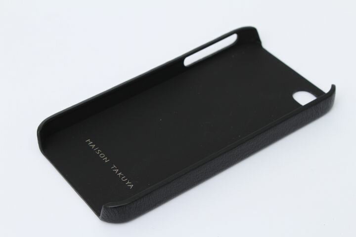 【全品39％OFFクーポン】メゾンタクヤ iPhone5ケース ヤギ革 ゴートレザー 未使用 アイフォン カバー ブランド 黒 メンズ ブラック MAISON TAKUYA 【中古】