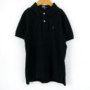 ポロ・ラルフローレン 半袖ポロシャツ ポロマーク トップス コットン100% キッズ 男の子用 140サイズ ブラック POLO RALPH LAUREN 【中古】