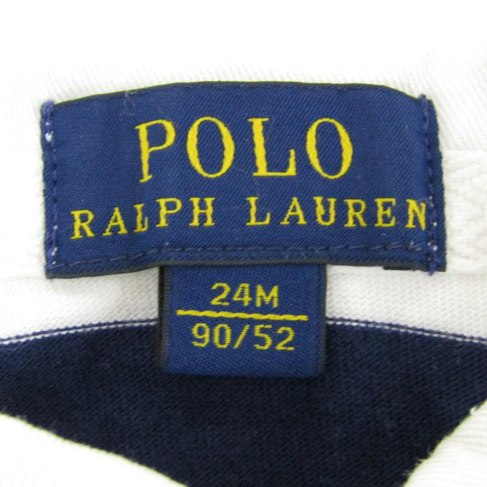 �ݥ������ե������ Ĺµ�饬������� �ܡ����� �ݥ������ �ȥåץ� �٥ӡ� �ˤλ��� 24M 90/52������ �ۥ磻�� POLO RALPH LAUREN ����š�