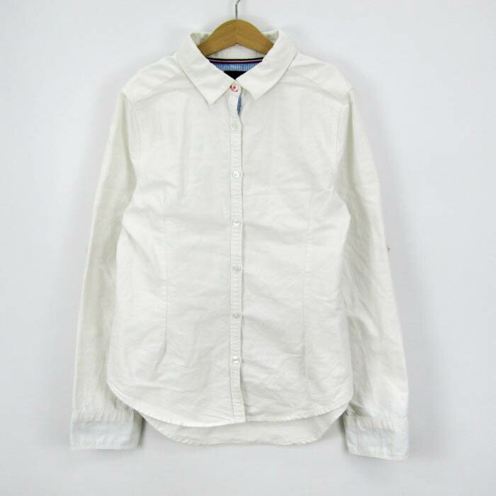 【全品39％OFFクーポン配布中】トミーヒルフィガー 長袖シャツ 裏地ストライプ 無地 トップス 160-169..