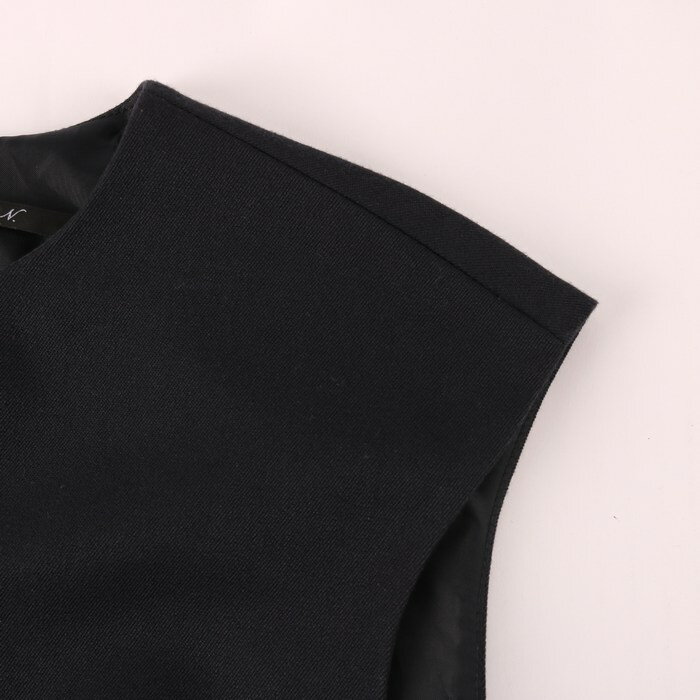 エヌ ナチュラルビューティーベーシック ノースリーブワンピース ペプラム セレモニー レディース Mサイズ ネイビー N.NATURALBEAUTYBASIC 【中古】