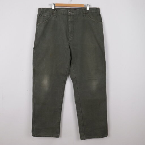 ディッキーズ ワークパンツ ペインターパンツ リラックスフィット ロゴ ボトムス 大きいサイズ メンズ 38×32サイズ カーキ Dickies 【中古】 ディッキーズ ワークパンツ ペインターパンツ リラックスフィット ロゴ ボトムス 大きいサイズ メンズ 38×32サイズ カーキ Dickies 【中古】