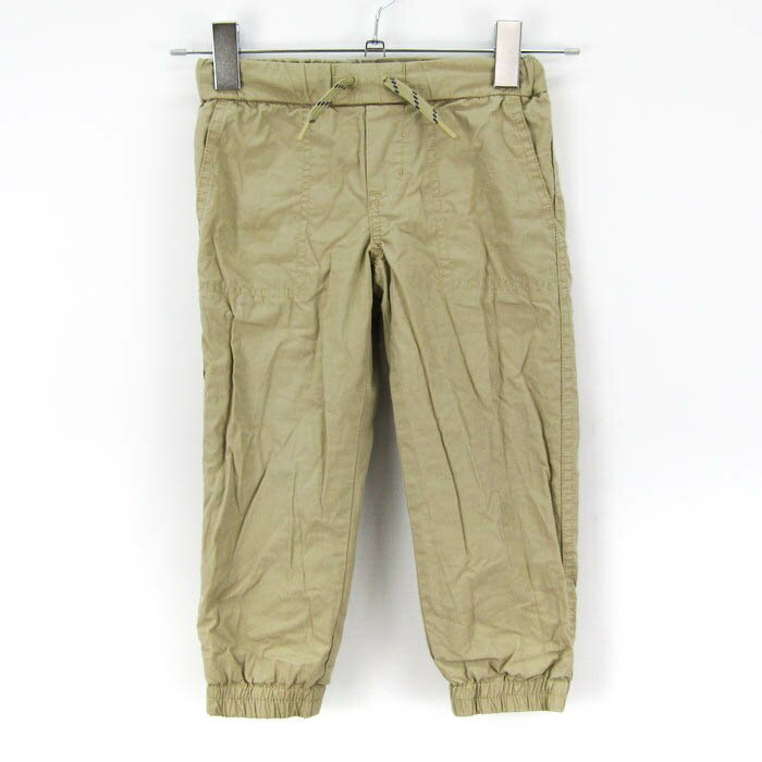 ポロ・ラルフローレン ジョガーパンツ 無地 ポニーロゴ ボトムス キッズ 男の子用 3/3Tサイズ ベージュ POLO RALPH LAUREN 【中古】