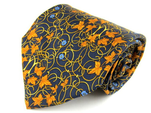 ロンシャン ブランドネクタイ 総柄 植物柄 シルク イタリア生地 メンズ マルチカラー Longchamp 【中古】 ロンシャン ブランドネクタイ 総柄 植物柄 シルク イタリア生地 メンズ マルチカラー Longchamp 【中古】