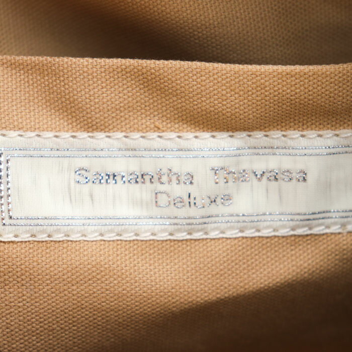 サマンサタバサ Deluxe ショルダーバッグ ハンドバッグ 2way レザー 肩掛け ブランド 鞄 レディース ベージュ Samantha Thavasa 【中古】
