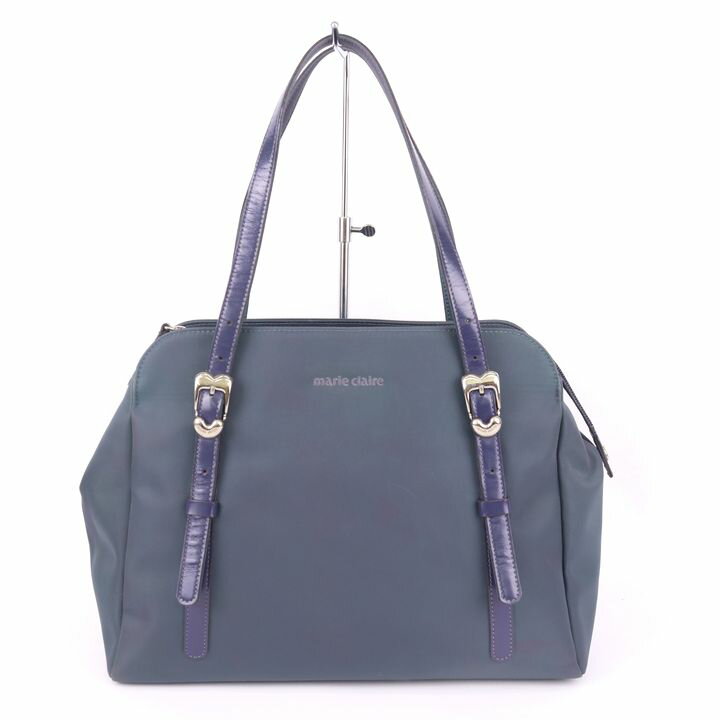 マリクレール トートバッグ ショルダーバッグ 肩掛け ブランド 鞄 カバン レディース ネイビー mariclaire 【中古】(4)
