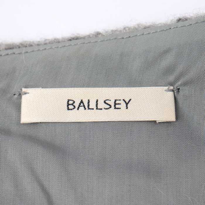 Thumbs-upの【最大50％OFFクーポン配布中】ボールジー ニット セータ— プルオーバー 5分袖 モヘヤ/ウール混 無地 トップス レディース 38サイズ グレー BALLSEY 【中古】｜アングル3