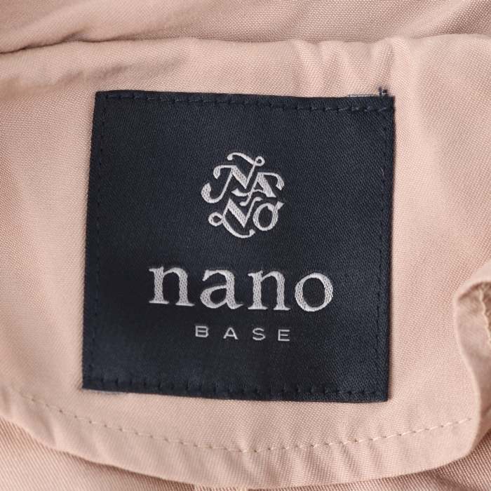 ナノユニバース トレンチコート ロング丈 シンプル 無地 アウター レディース 36サイズ ベージュ nano universe 【中古】