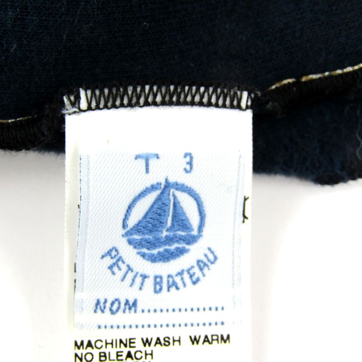 【39％OFFクーポン配布中】プチバトー マフラー 無地 ストール シンプル ブランド 小物 メンズ レディース ネイビー PETIT BATEAU 【中古】 2