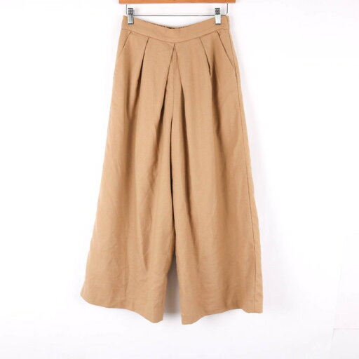 アーヴェーヴェー ロングパンツ ワイドパンツ ストレッチ タック 無地 ボトムス レディース Mサイズ ベージュ a.v.v 【中古】 アーヴェーヴェー ロングパンツ ワイドパンツ ストレッチ タック 無地 ボトムス レディース Mサイズ ベージュ a.v.v 【中古】