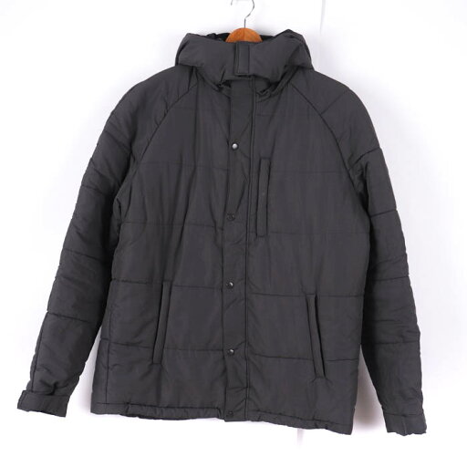 クランプリュス オム 中綿ジャケット フード付 ブルゾン アウター メンズ 50サイズ グレー KLEIN+ HOMME 【中古】 クランプリュス オム 中綿ジャケット フード付 ブルゾン アウター メンズ 50サイズ グレー KLEIN+ HOMME 【中古】