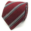 【全品39%OFFクーポン8月4日20:00~8月15日01:59まで】オースチンリード ブランド ネクタイ ストライプ柄 シルク メンズ ワインレッド Austin Reed 【中古】