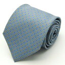 タイラック ブランドネクタイ チェック柄 格子柄 ドット シルク イタリア製 メンズ ブルー Tie Rack 【中古】