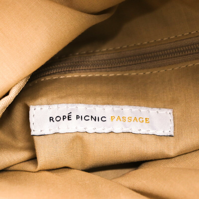 ロペピクニック パサージュ トートバック ショルダー 肩掛け ブランド 鞄 レディース グレー ROPE PICNIC Passage 【中古】