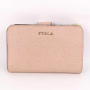 フルラ 二つ折り財布 本革 レザー 小銭入れあり ブランド ウォレット レディース ピンク Furla 【中古】