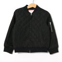 ユナイテッドアローズ ミリタリージャケット MA-1 キルティングジャケット キッズ 男の子用 115サイズ ブラック UNITED ARROWS 【中古】