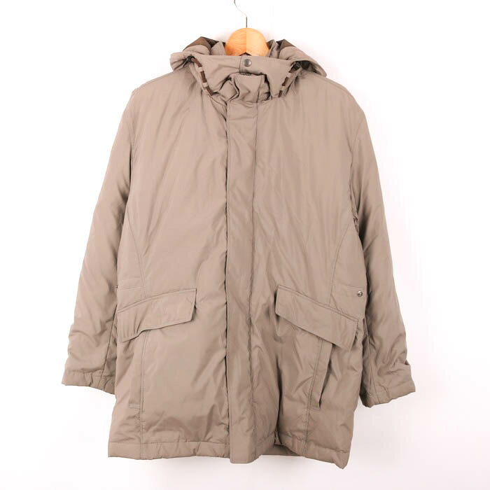 シンプルライフ ダウンジャケット ダウンコート アウター メンズ Mサイズ グレー SIMPLE LIFE 【中古】