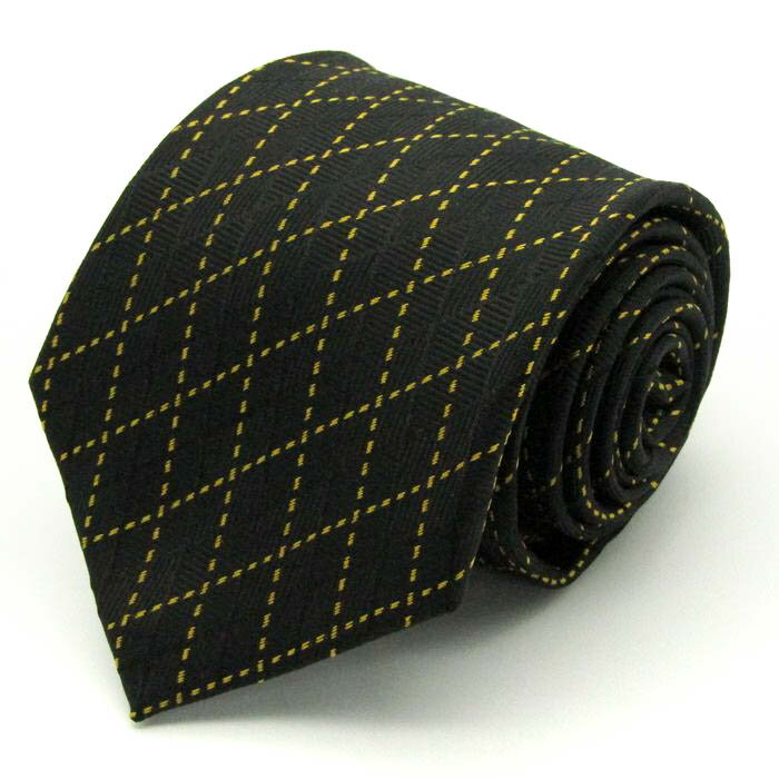 シンプルフレーズクラバット ブランドネクタイ チェック柄 格子柄 メンズ カーキ SIMPLE PHRASE CRAVAT 【中古】