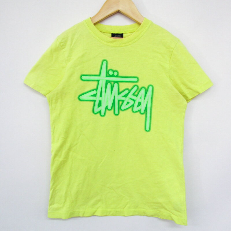 ステューシー 半袖Tシャツ ロゴT USA製 ベビー 男の子用 Sサイズ イエロー STUSSY 【中古】