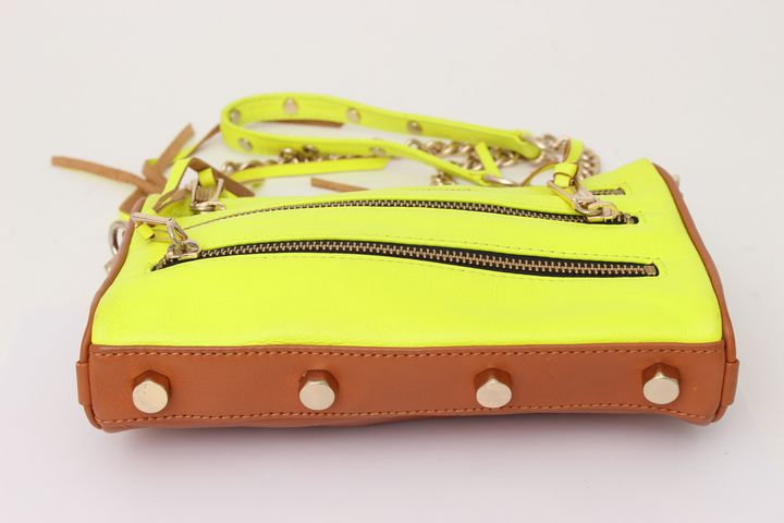 レベッカミンコフ ショルダーバッグ MINI5ZIP 斜め掛け ブランド 鞄 カバン レディース イエロー Rebecca Minkoff 【中古】