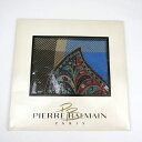 ピエール・バルマン スカーフ 未使用 ペイズリー柄 シルク 正方形 ブランド 小物 箱難有 レディース ブルー PIERRE BALMAIN 