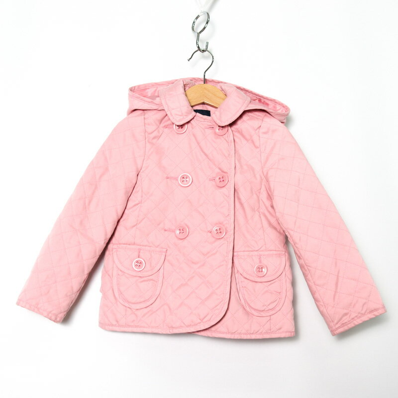 ギャップ キルティングコート ジャケット アウター キッズ 女の子用 110サイズ ピンク GAP 【中古】