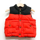 ギャップ ダウンベスト 中綿入り アウター ベビー 男の子用 80サイズ レッド GAP 【中古】