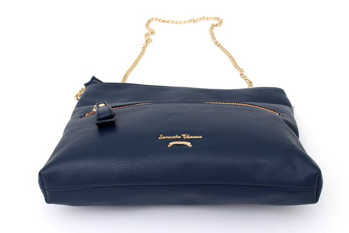 サマンサタバサ ショルダーバッグ クラッチバッグ 2way チェーン ブランド 鞄 カバン レディース ネイビー Samantha Thavasa 【中古】