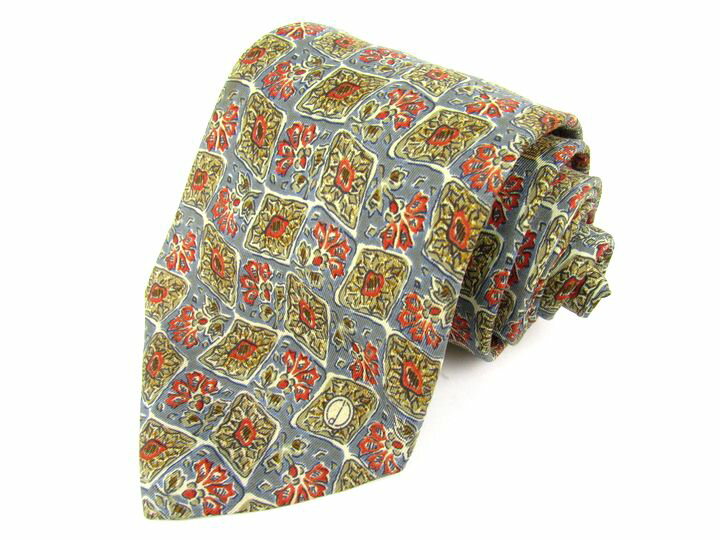 ダンヒル ブランドネクタイ チェック柄 シルク イタリア製 メンズ ネイビー Dunhill 【中古】