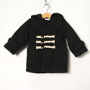 ビームス ダッフルコート ウール混 アウター ベビー 男の子用 80サイズ ダークグレー BEAMS 【中古】