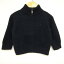 ポロバイラルフローレン ニットジャケット ジップアップ アウター ベビー 男の子用 80サイズ ブラック Polo by Ralph Lauren 【中古】