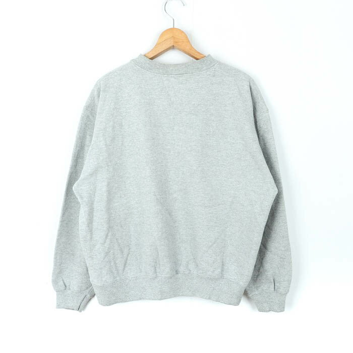チャンピオン スウェット 長袖 無地 スポーツウエア トップス メンズ Lサイズ グレー Champion 【中古】